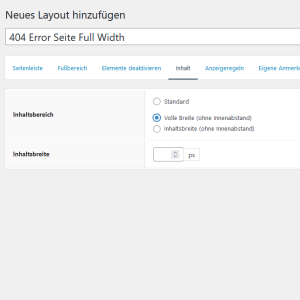 Inhaltsbereich als Volle Breite (ohne Inhaltsabstand) definieren im GeneratePress Element-Typ Layout