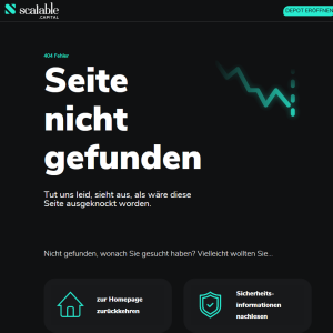 Beispiel einer 404 Fehlerseite (error-page) von awwwards